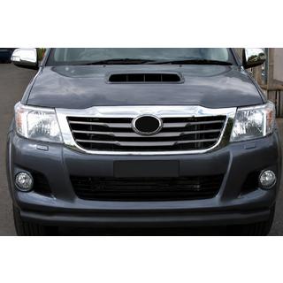 Передній захист ST008 Black (нерж.) Toyota Hilux 2006-2015 рр. фото 1