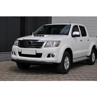 Передній захист ST008 Black (нерж.) Toyota Hilux 2006-2015 рр. фото 2