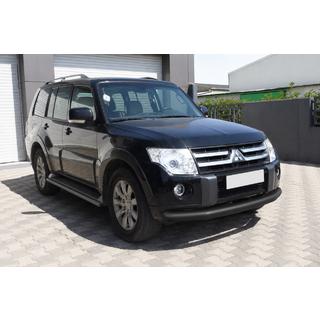 Передній захист ST008 Black (нерж.) Mitsubishi Pajero Wagon III 1999-2006 рр. фото 3