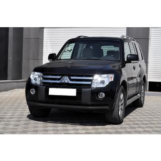 Передній захист ST008 Black (нерж.) Mitsubishi Pajero Wagon IV 2006-2021 рр. фото 2