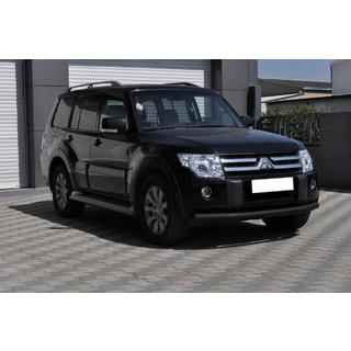 Передній захист ST008 Black (нерж.) Mitsubishi Pajero Wagon IV 2006-2021 рр. фото 3