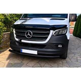 Передній захист ST008 Black (нерж.) фото 1