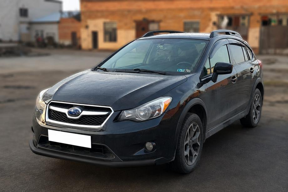 Subaru XV 2011-2017 рр. Передній захист ST008 Black (нерж) Фото 3
