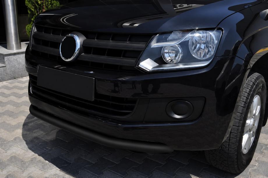 Volkswagen Amarok 2010-2022 рр. Передній захист ST008 Black (нерж) Фото 1