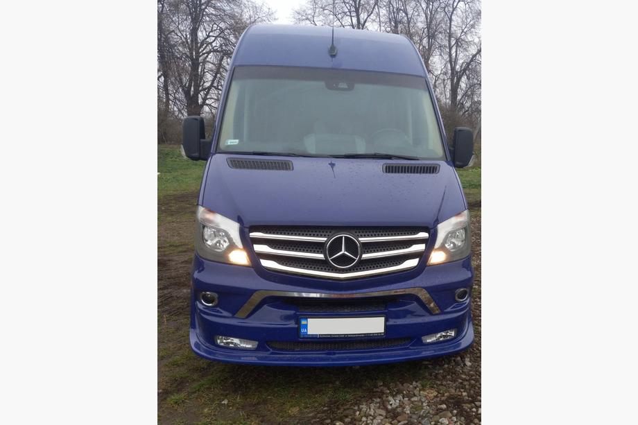 Mercedes Sprinter W906 2006-2018 рр. Накладка на передній бампер ERA (2013↗) Фото 3