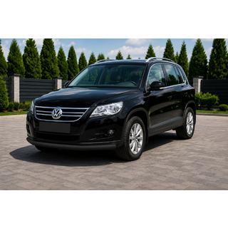 Передній захист ST008 Black (нерж) Volkswagen Tiguan 2007-2016 рр.