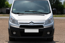 Citroen Jumpy 2007-2017 рр. Передній захист ST008 Black (нерж) фото 1