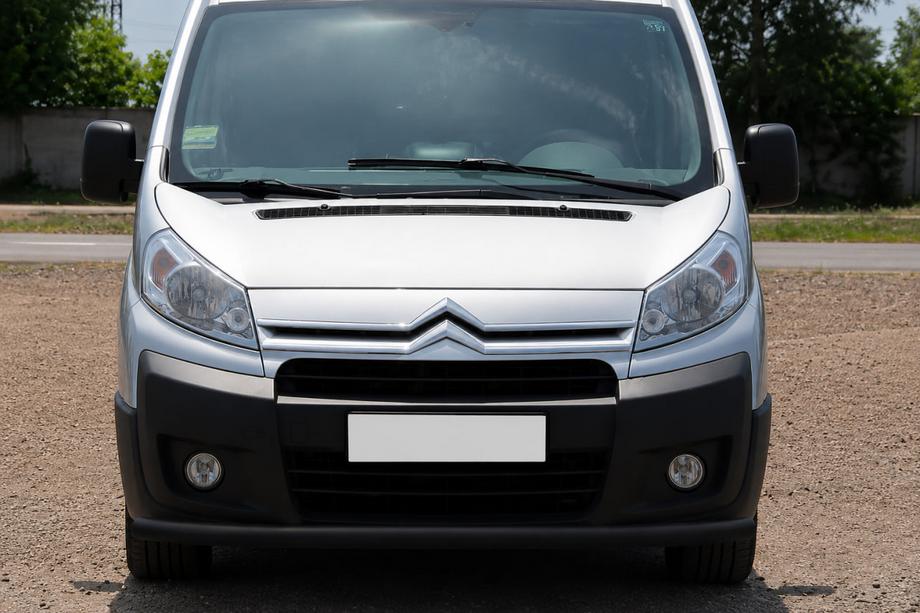 Citroen Jumpy 2007-2017 рр. Передній захист ST008 Black (нерж) Image