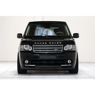 Передній захист ST008 Black (нерж) Range Rover III L322 2002-2012 рр. фото 1