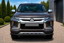 Fiat Fullback 2016- рр. Передній захист ST008 Black (нерж) фото 1