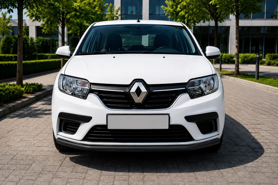 Renault Sandero 2013-2022 рр. Передній захист ST008 Black (нерж) Фото 2