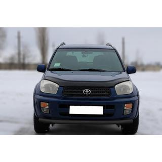 Передній захист ST008 Black (нерж) Toyota Rav 4 2001-2005 рр. фото 1