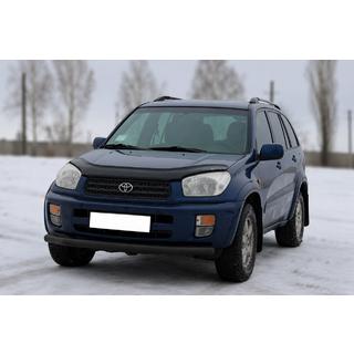 Передній захист ST008 Black (нерж) Toyota Rav 4 2001-2005 рр. фото 3