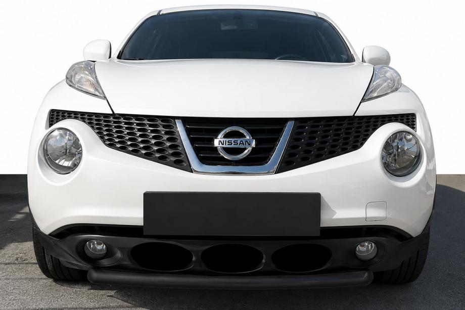 Nissan Juke 2010-2019 рр. Передній захист ST008-1 Black (нерж) Фото 1