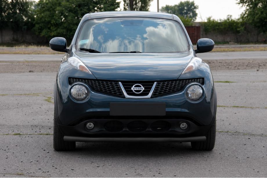 Nissan Juke 2010-2019 рр. Передній захист ST008-2 Black (нерж) Фото 3