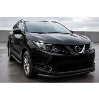 Передній захист ST014 Black (нерж) Nissan Qashqai 2014-2021 рр.