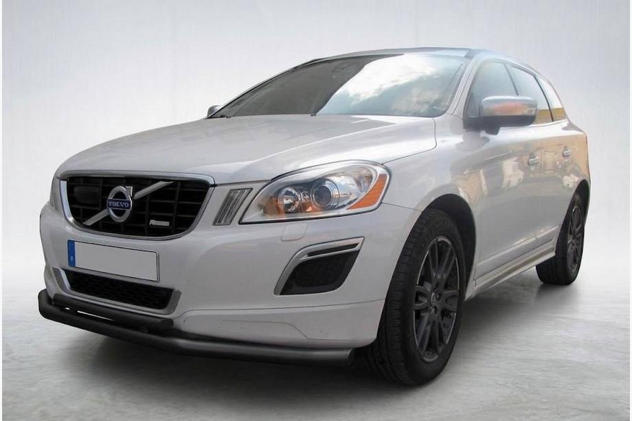 Volvo XC60 2009-2017 рр. Передній захист ST014 Black (нерж) Фото 1