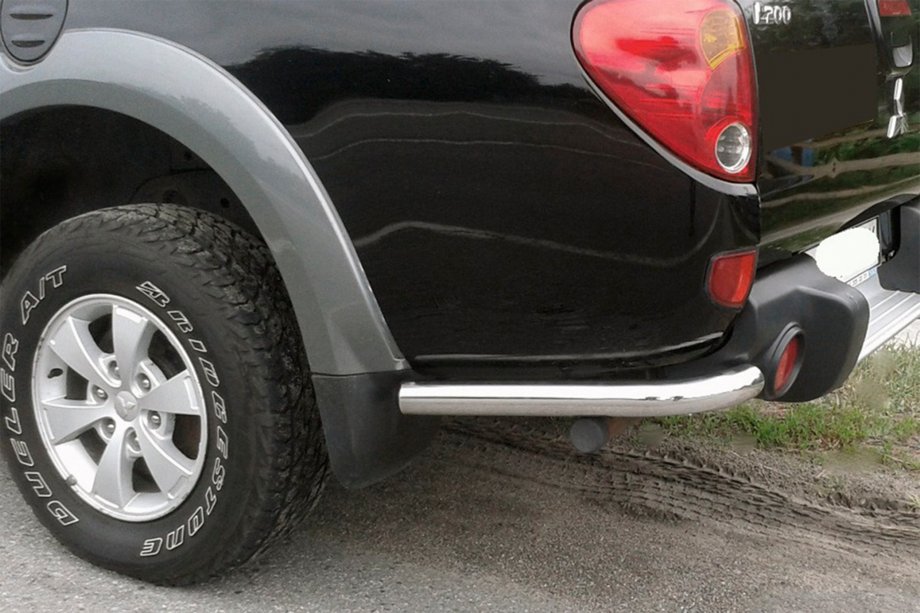 Mitsubishi L200 2006-2015 рр. Задні кути AK003 (2 шт., нерж) Фото 2