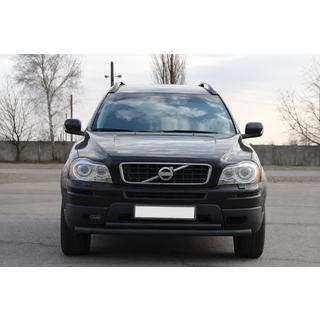 Передній захист ST014 Black (нерж) Volvo XC90 2002-2014 рр. фото 1