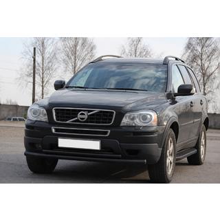 Передній захист ST014 Black (нерж) Volvo XC90 2002-2014 рр. фото 2