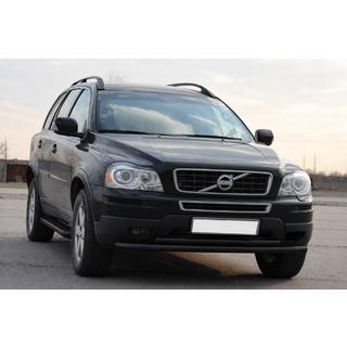 Передній захист ST014 Black (нерж) Volvo XC90 2002-2014 рр. фото 3