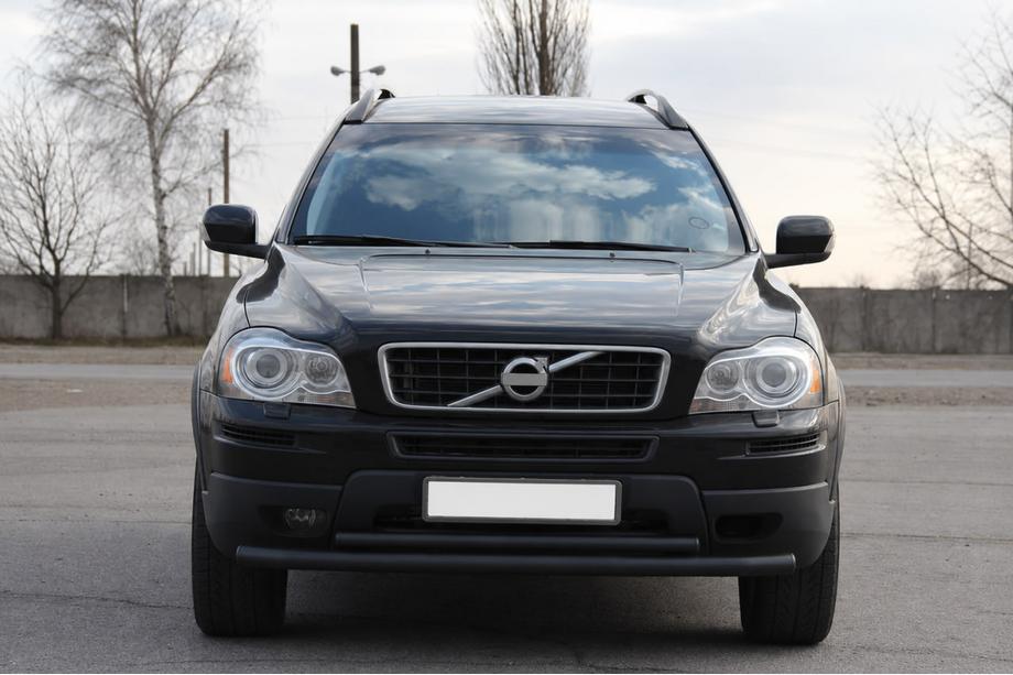 Volvo XC90 2002-2014 рр. Передній захист ST014 Black (нерж) Фото 1