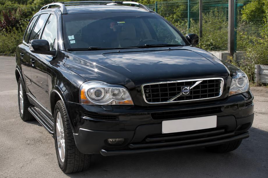 Volvo XC90 2002-2014 рр. Передній захист ST014-2 Black (нерж) Фото 3