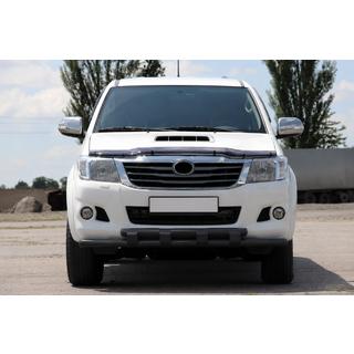 Передній захист ST015 Black (нерж.) Toyota Hilux 2006-2015 рр. фото 1