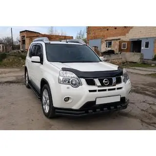 Передній захист ST015 Black (нерж.) фото 3
