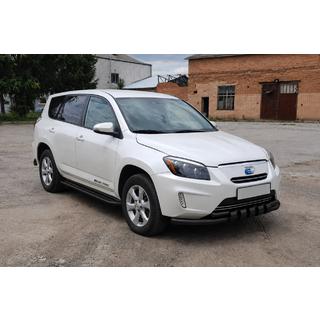 Передній захист ST015 Black (нерж.) Toyota Rav 4 2006-2013 рр. фото 2