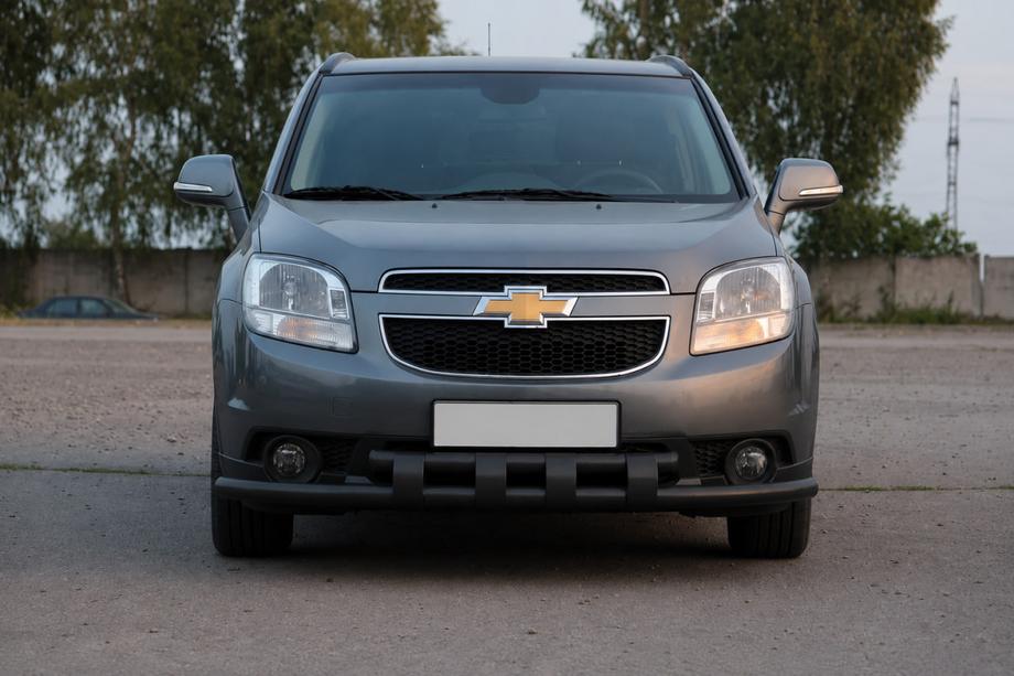 Chevrolet Orlando 2010-2018 рр. Передній захист ST015 Black (нерж) Фото 2