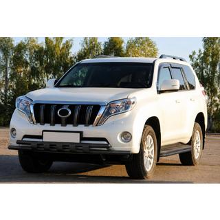 Передній захист ST015 Black (нерж) Toyota Land Cruiser Prado 150 2009-2023 рр. фото 2