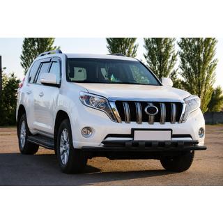 Передній захист ST015 Black (нерж) Toyota Land Cruiser Prado 150 2009-2023 рр. фото 3