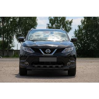 Передній захист ST015 Black (нерж) Nissan Qashqai 2007-2010 рр. фото 2