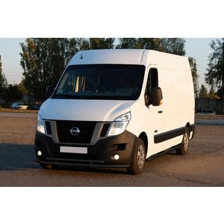 Передній захист ST016 Black (нерж.) Opel Movano 2010-2021 рр. фото 3