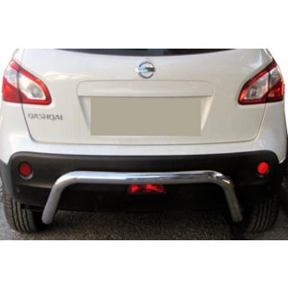Задня дуга AK007 (нерж.) Nissan Qashqai 2010-2014 рр. фото 2