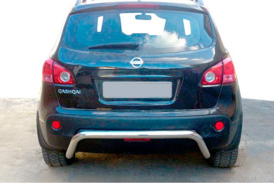 Nissan Qashqai 2010-2014 рр. Задня дуга AK007 (нерж.) Фото 1