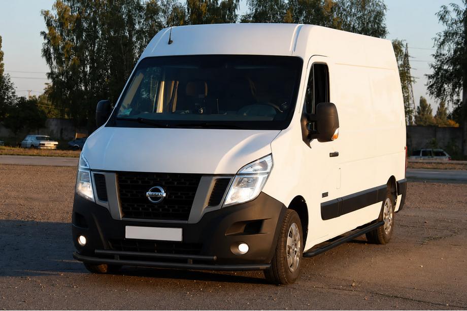 Renault Master 2011-2023 рр. Передній захист ST016 Black (нерж.) Фото 3