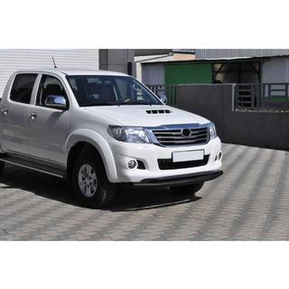 Передній захист ST017 Black (нерж.) Toyota Hilux 2006-2015 рр. фото 2