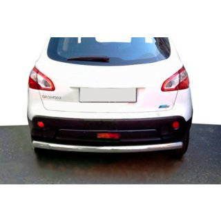 Задня дуга пряма (нерж.) Nissan Qashqai 2010-2014 рр. фото 2