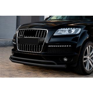 Передній захист ST017 Black (нерж.) Audi Q7 2005-2015 рр. фото 2