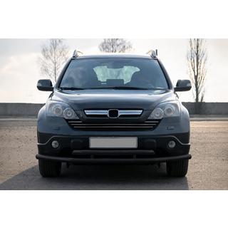 Передній захист ST018 Black (нерж.) Honda CRV 2007-2011 рр. фото 1