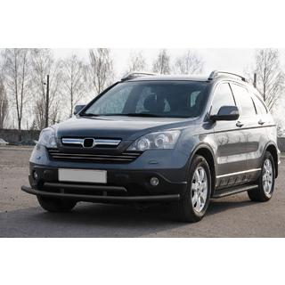 Передній захист ST018 Black (нерж.) Honda CRV 2007-2011 рр. фото 2