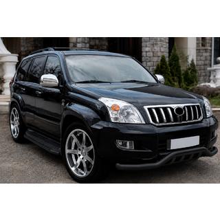 Передня дуга ST011 Black (нерж.) Toyota Land Cruiser Prado 120 2002-2009 рр.