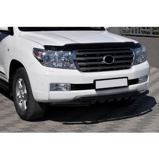 Передня дуга ST015 Black (нерж.) Toyota Land Cruiser 200 2007-2021 рр. фото 1