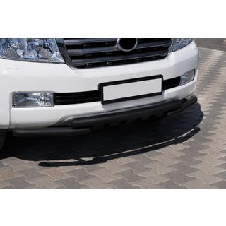 Передня дуга ST015 Black (нерж.) Toyota Land Cruiser 200 2007-2021 рр. фото 3