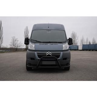 Передня дуга ST019 Black (нерж.) Fiat Ducato 2006-2025 рр. фото 1
