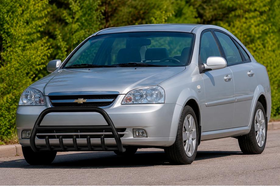 Chevrolet Lacetti 2003-2024 рр. Передня дуга WT003 Black (60мм, нерж.) Фото 1