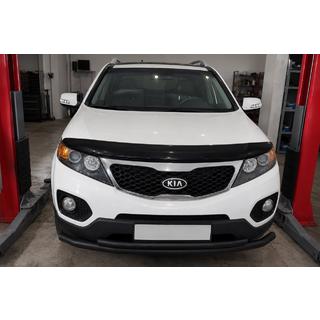 Передня нижня дуга Black (нерж) Kia Sorento II XM 2009-2014 рр.