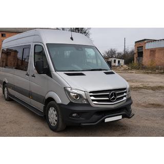Передня нижня дуга MBSP.07.F3-04.6 Black (нерж.) Mercedes Sprinter W906 2006-2018 рр. фото 2